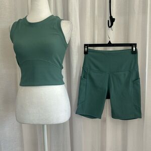 Teal Women's Matching Workout Set